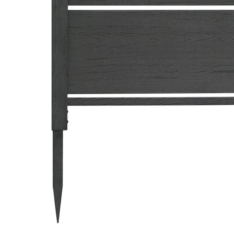 Enclo Enclo 4 ft H x 3.3 ft W Bessemer WoodTek Vinyl Charcoal Privacy Screen Kit (2 Panels)
