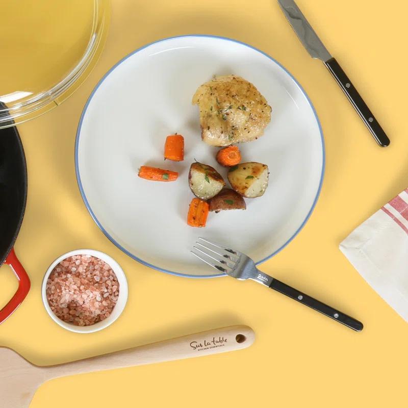 Sur La Table Kitchen Essentials Dinner Theatre 16 Piece Porcelain China Dinnerware Set - Service for 4