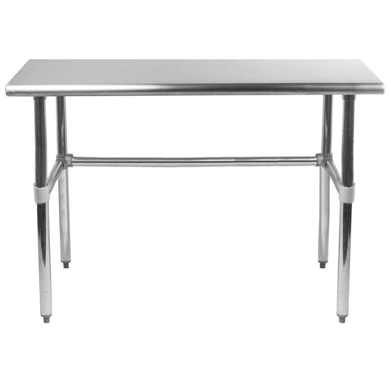 Amgood Stainless Steel Open Base Work Table