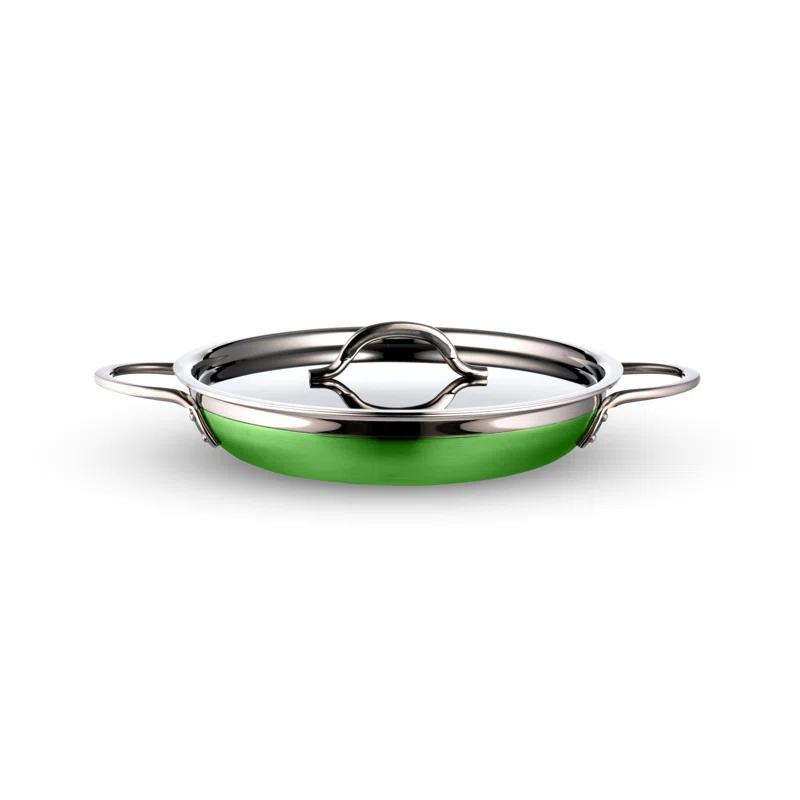 Bon Chef Stainless Steel Saute Pan with Lid