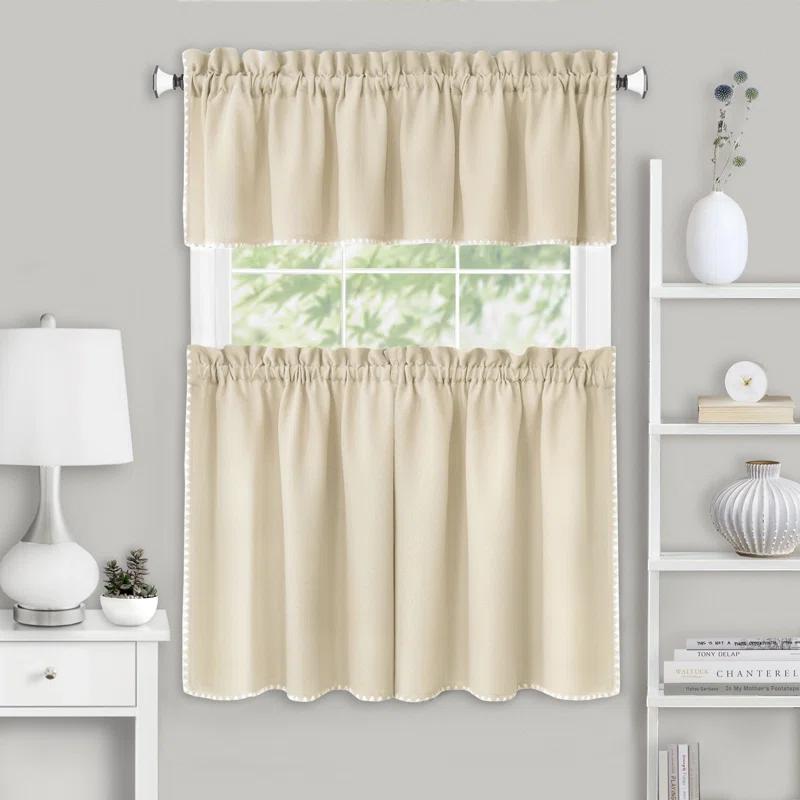 Achim Importing Co Tailored 58'' W Kitchen Curtain