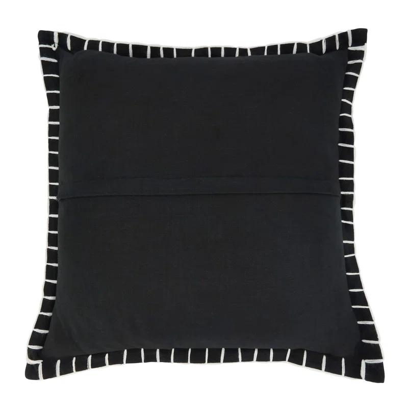 Saro Persephone Collection Cotton Pillow Cover