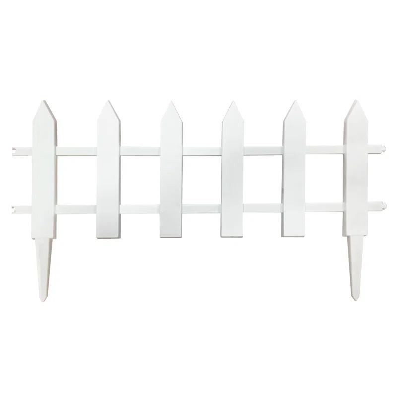 allFENZ 12 in. x 23 in. Vinyl Picket Garden Fence (Set of 6)