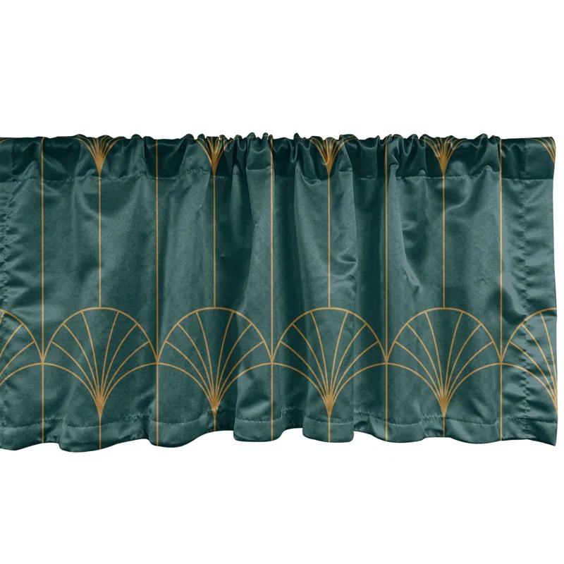 Ambesonne Geometric Tailored 54'' W Window Valance