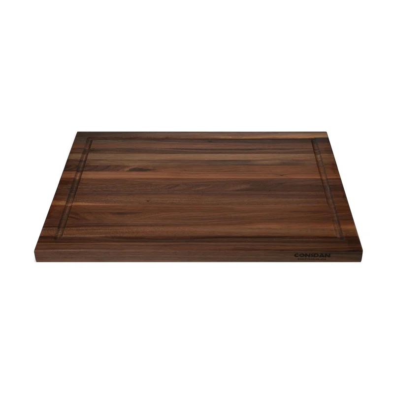 CONSDAN CONSDAN Wood Cutting Board, Black Walnut