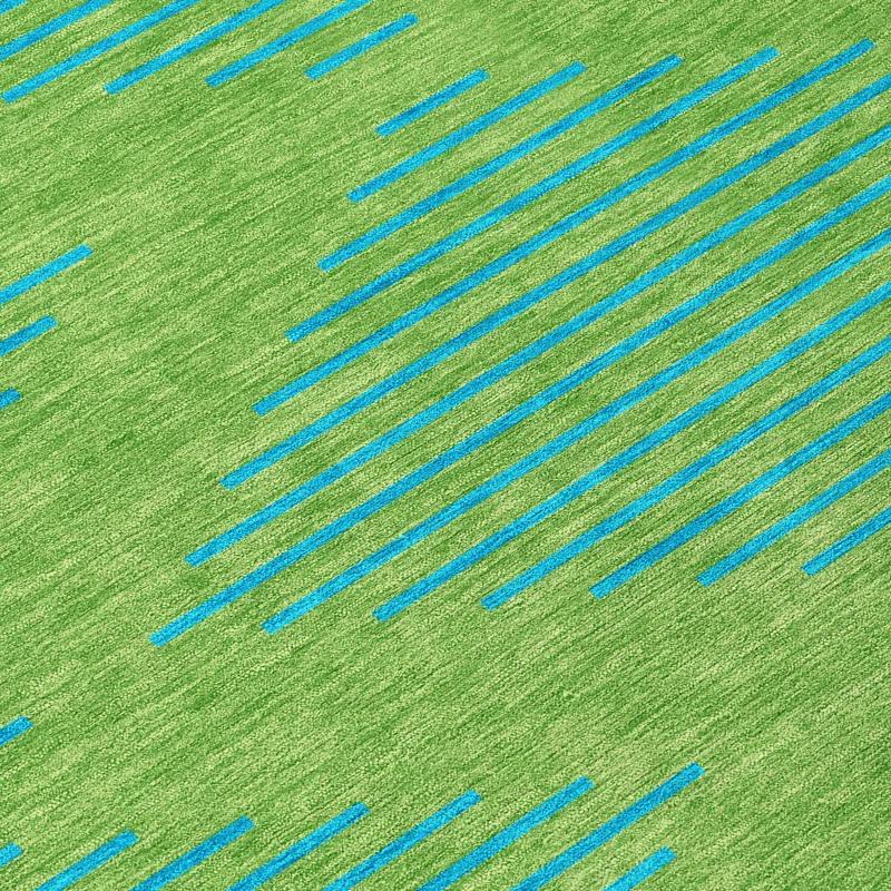 Machine Washable Indoor/Outdoor Chayden ACN1017 Green Rug