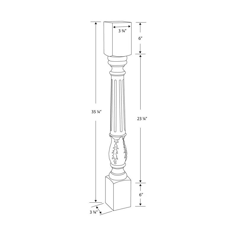 Architectural Products by Outwater L.L.C. Accanthus Island Legs