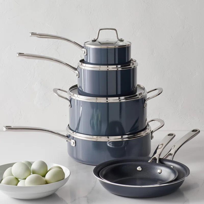 Martha Stewart 10 Piece Aluminum Nonstick Cookware Set