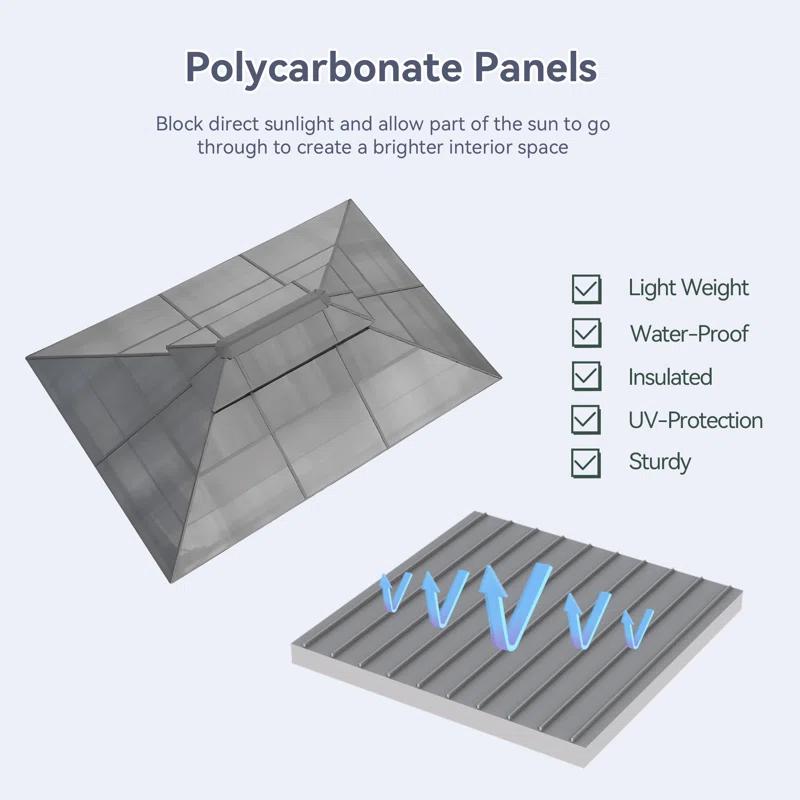 Joyside 13 Ft. W X 10 Ft. D Aluminum Patio Gazebo