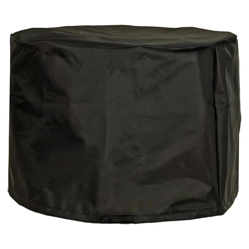 SunnyDaze Decor Oxford 22.5" Diameter x 16" H Black Solid Fire Pit Cover