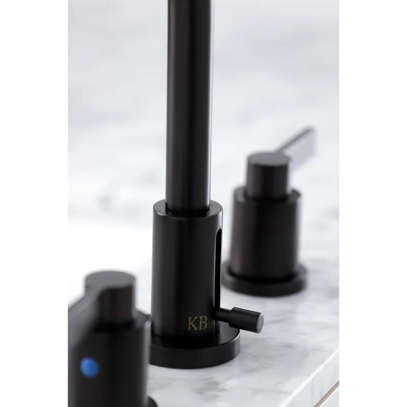 Kingston Brass KB962FL Widespread Bathroom Faucet, Polished Brass