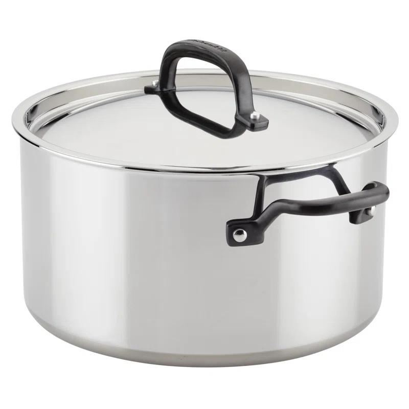 KitchenAid ® 10-Piece 5-Ply Clad Stainless Steel Cookware Set