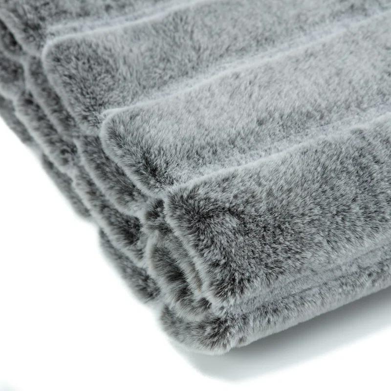 Chanasya FrostFur Luxuriousfrost Tip Fur Mink Throw Blanket & Reviews | Wayfair