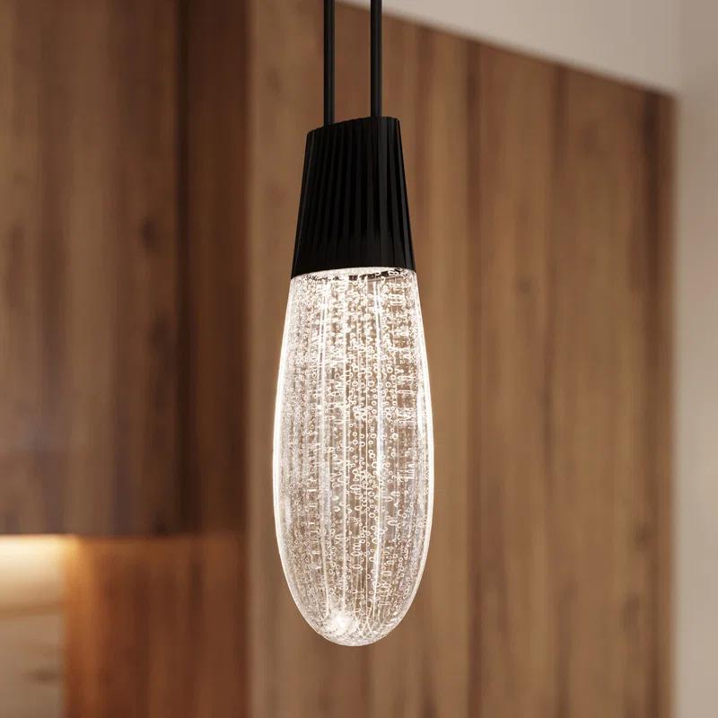 Suspenders 6 - Light Satin Black LED Kitchen Island Pendant