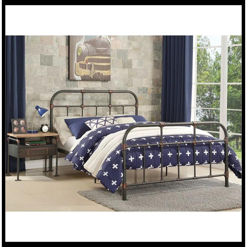 Think Urban Nicipolis Metal Open-Frame Bed