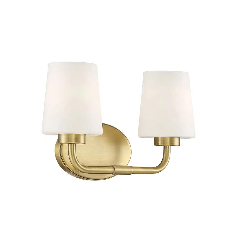 Fitz 2 Light Frosted Dimmable Vanity Light