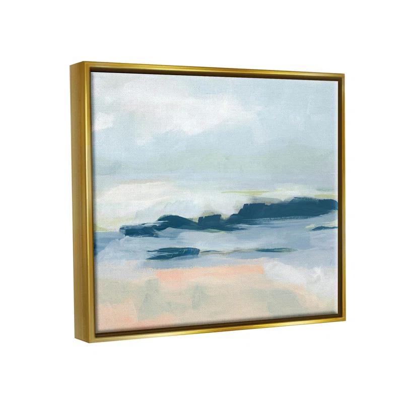 Stupell Industries " Abstract Beach Coast Landscape " by June Erica Vess Painting Print