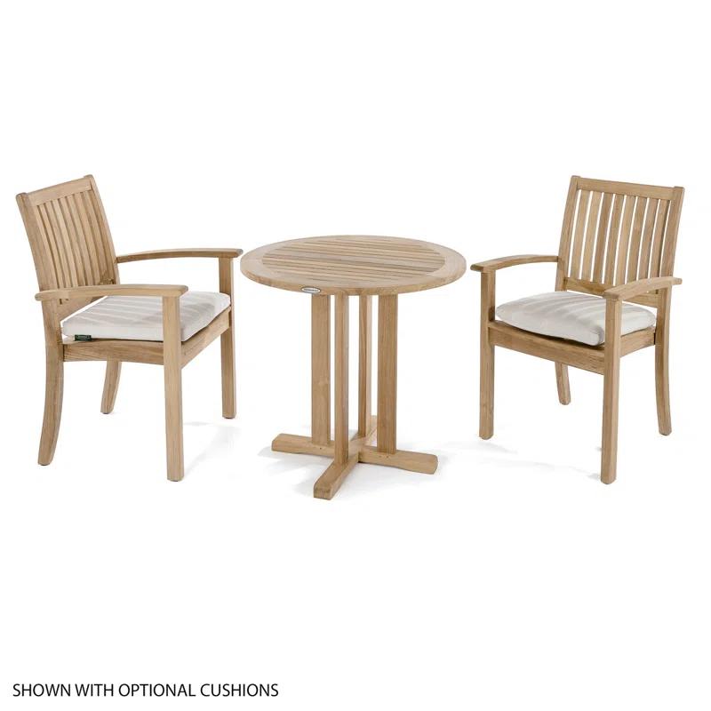 Westminster Teak Westminster Teak Round Teak Outdoor Bistro Table