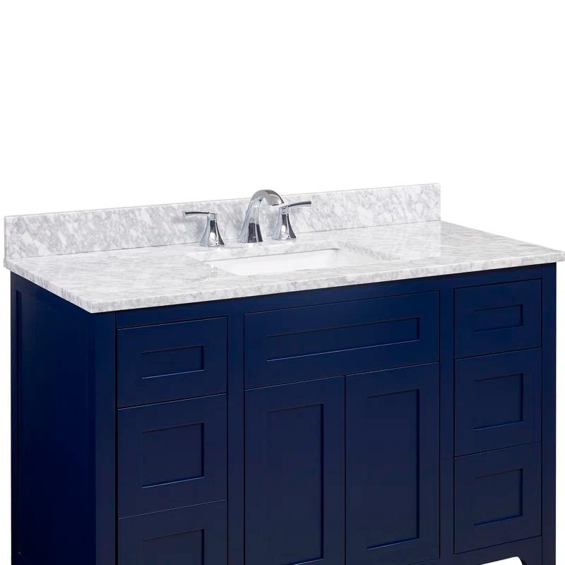 Oristano 49'' Marble Single Bathroom Vanity Top with Sink