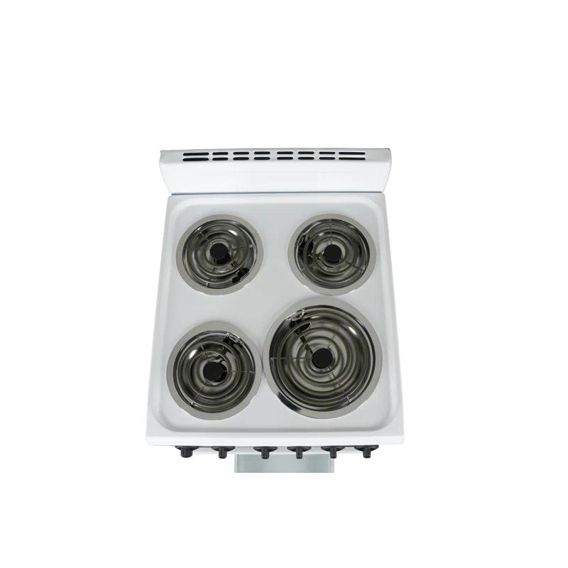 Premium Levella 20" 2.2 Cubic Feet Smart Electric Free Standing Range with 4 Burners