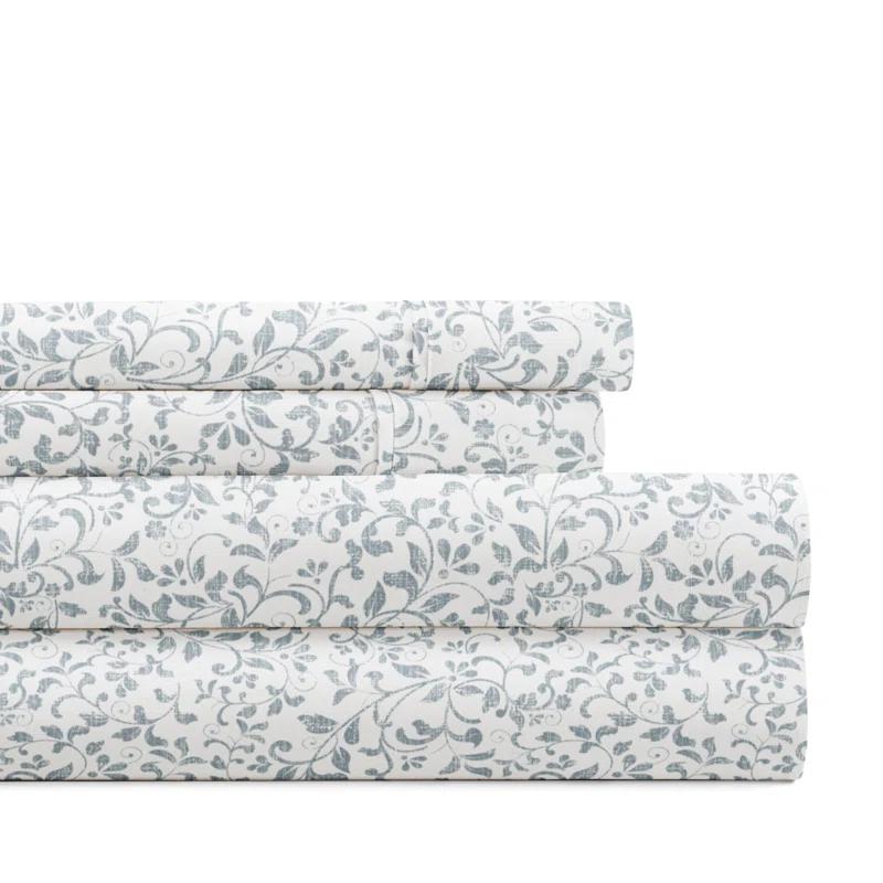 IEnjoy Home 4 Piece Sheet Set Patterned Microfiber Ultra Soft Bedding in Floral Dream & Reviews | Wayfair