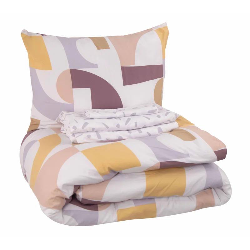 Royale Linens Polyester Geometric Comforter Set