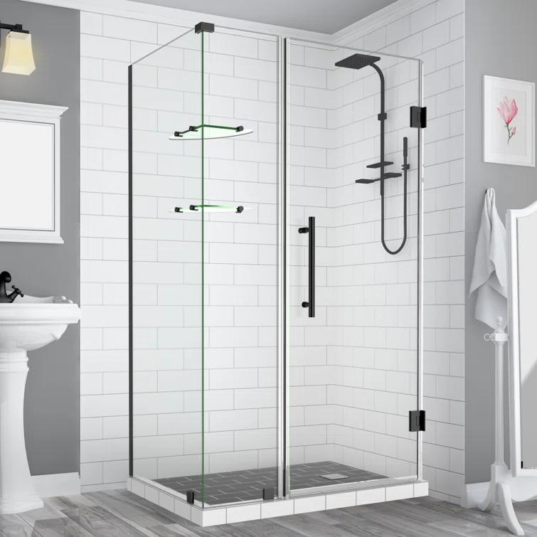 Aston Bromley GS 32" x 72" Rectangle Hinged Shower Enclosure SEN962EZ-MB-463232-10