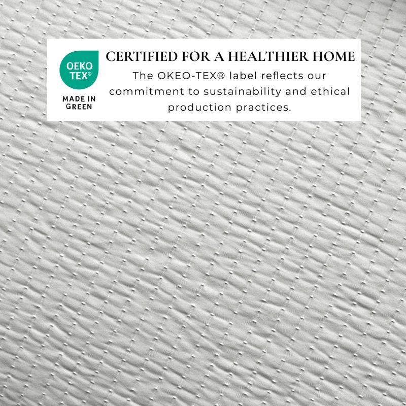 FreshFolds Modern & Contemporary Stripe Stitched Quilt Set with Shams