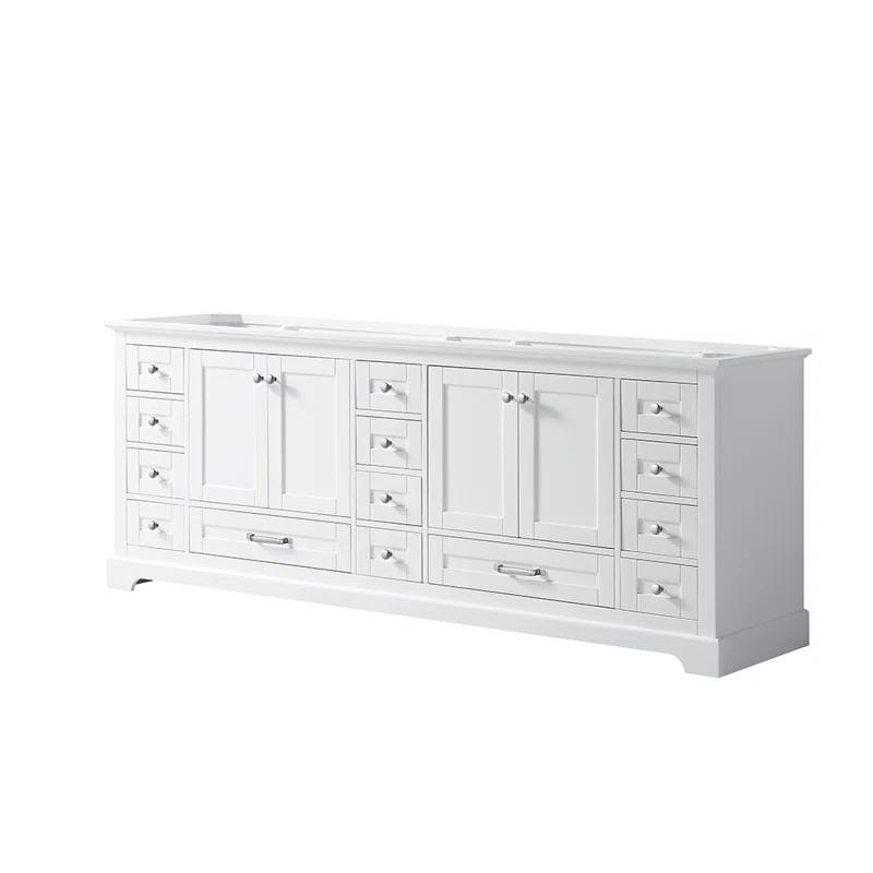 Lexora Dukes 84" Double Bathroom Vanity Base Only