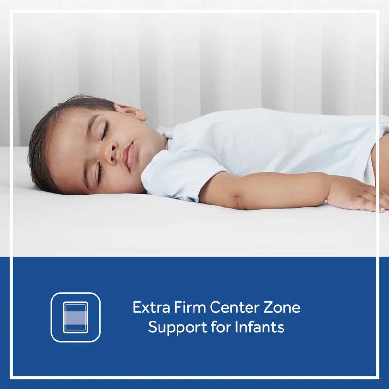 Sealy Posturepedic Grace Breathable Hypoallergenic 2-Stage Waterproof Baby Crib Mattress & Toddler Bed Mattress, GREENGUARD Gold Certified, 52" x 28"