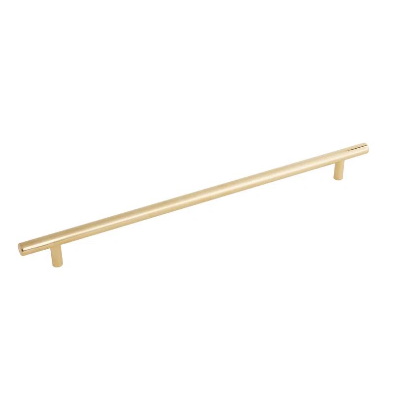 Emtek Bar Cabinet Pull 18" Center-to-Center, Unlacquered Brass