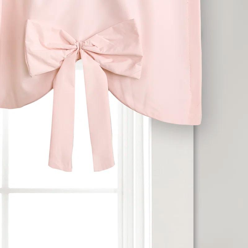 Lush Decor Melody Bow Scalloped 52'' W Window Valance