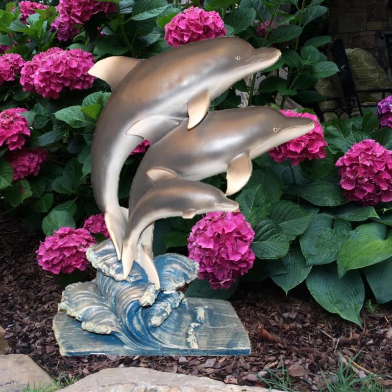 HomeStyles Life's a Beach Jumping Dolphin Statue