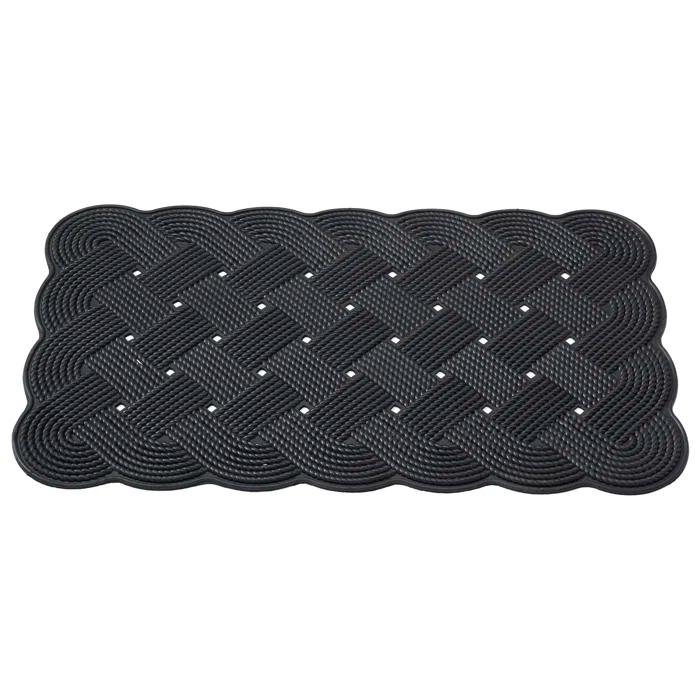 Home Furnishings by Larry Traverso Nautical Rope 30 in. x 18 in. Non-Slip Outdoor Door Mat