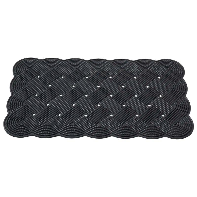 Home Furnishings by Larry Traverso Nautical Rope 30 in. x 18 in. Non-Slip Outdoor Door Mat