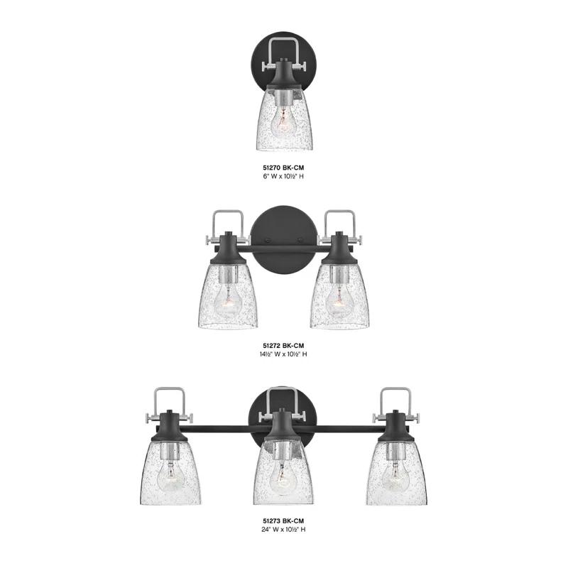 Easton 3-Light Dimmable Black Vanity light