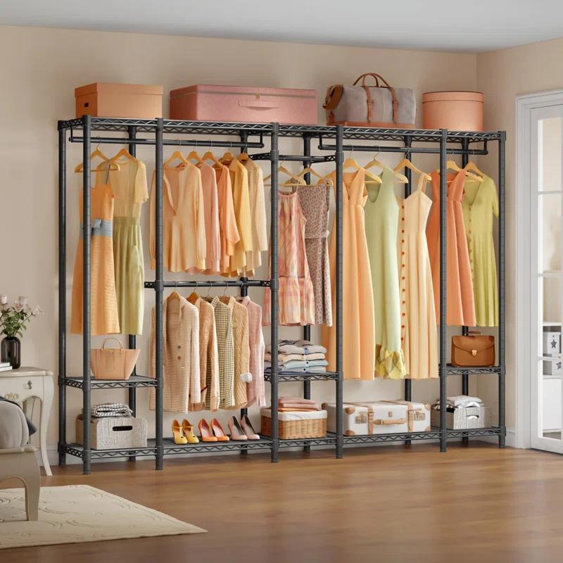89.8'' Metal Freestanding Garment Rack