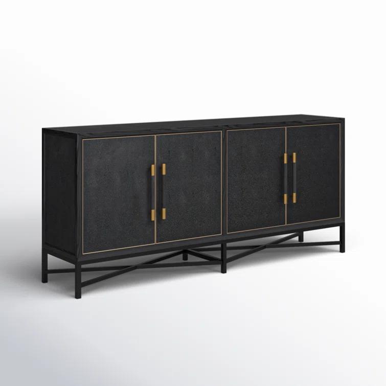 Meera 76" Wide Wood Sideboard
