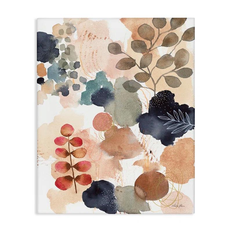 Stupell Industries Abstract Botanical Shape Collage Modern Boho Painting by Laura Horn - Painting