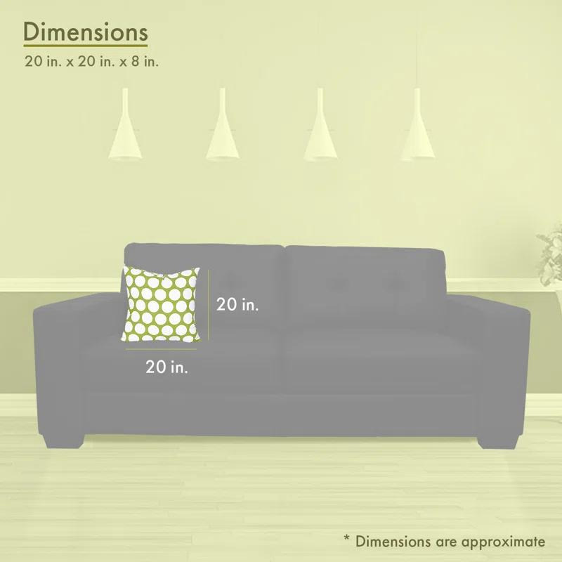 Majestic Home Goods Polka Dot Polka Dots Down Throw Pillow