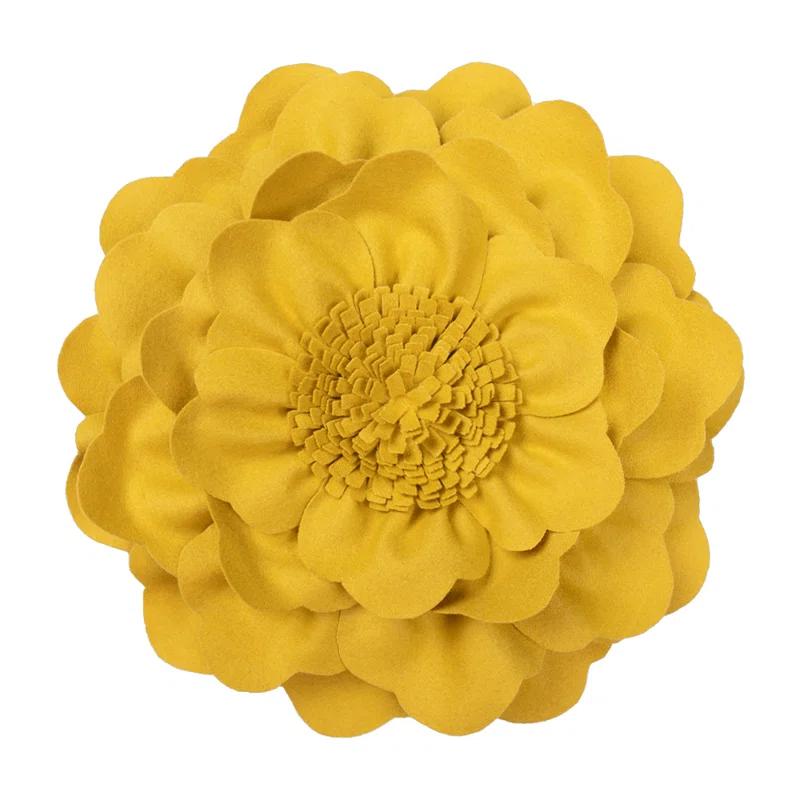 JWH 3D Floral Throw Pillow Floral Throw Pillow