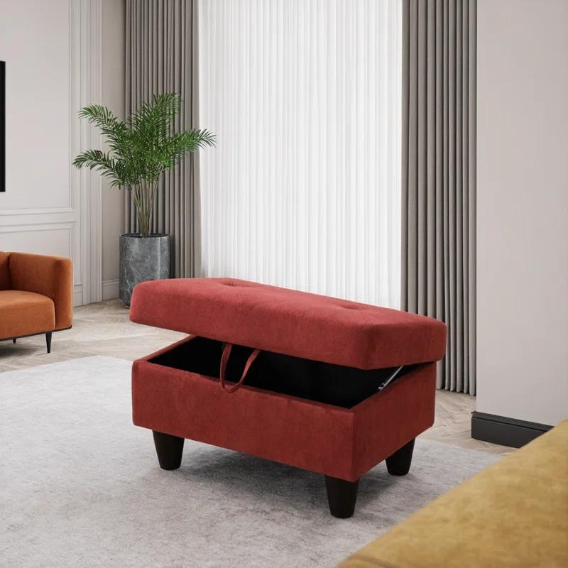 Mercer41 Rehmaan Upholstered Storage Bench