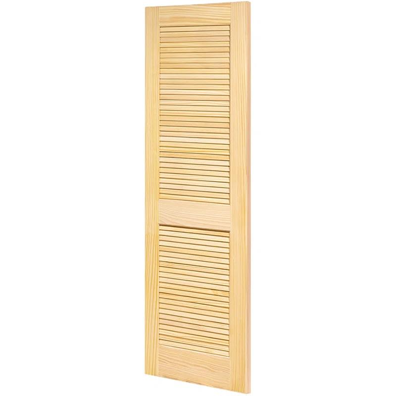 Kimberly Bay Louvered Solid Wood Unfinished Slab Standard Door