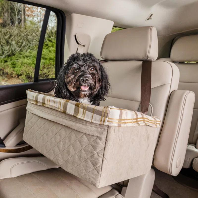 PetSafe® Happy Ride Quilted Booster Seat 25 lb Tan