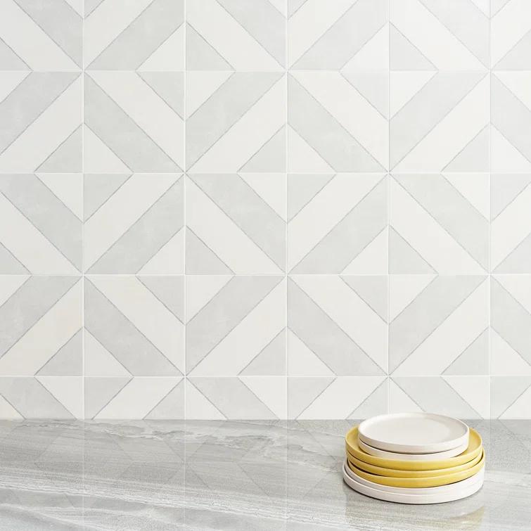 Ava Diagonal 9" x 9" Porcelain Tile (10.76 sq. ft./ Case)