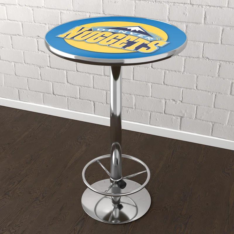 Trademark Global Round Metal Base Dining Table