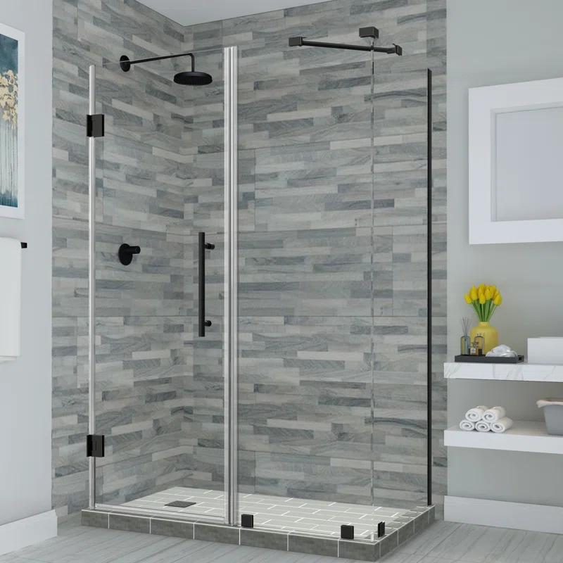 Bromley Semi-frameless Rectangle Hinged Shower Enclosure