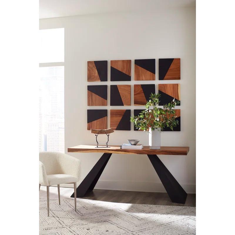 Tapered Wood Console