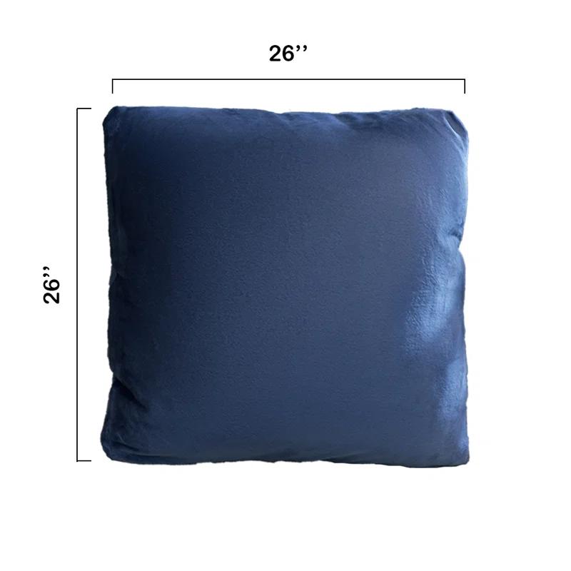 Cheer Collection Set Of 2 Hollow Fiber Filled Couch Pillows, 18" X 18" - Gray (Set of 2)