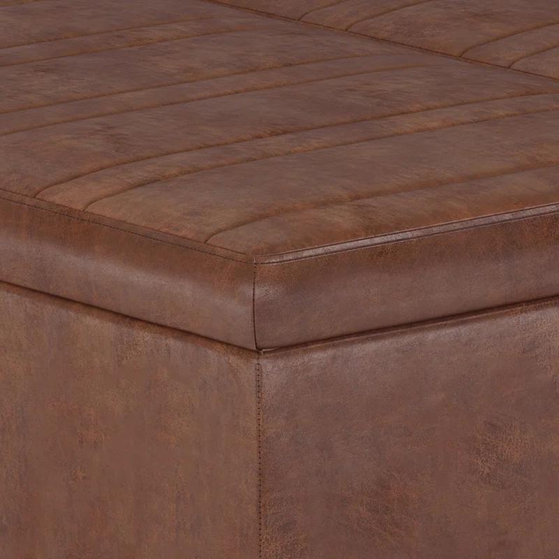 Simpli Home Ellis Coffee Table Storage Ottoman